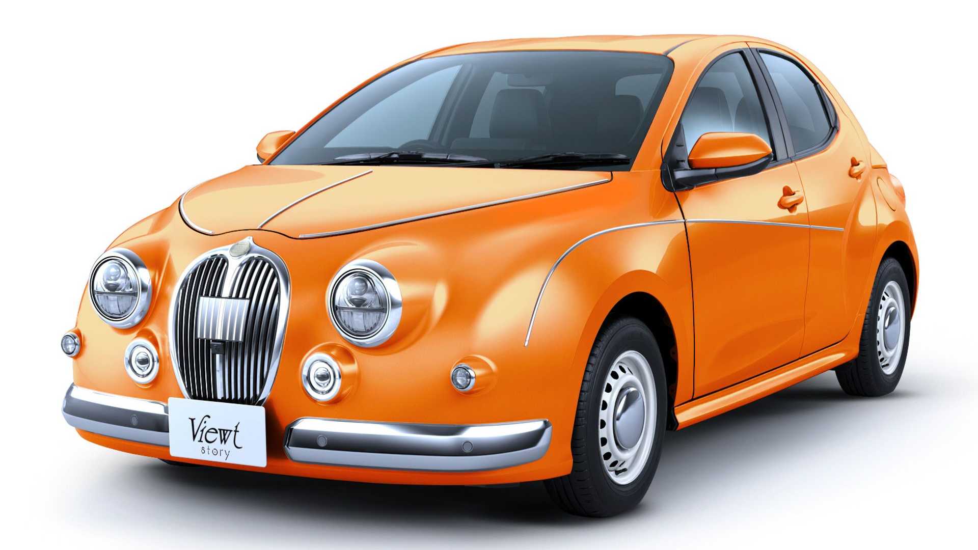 Mitsuoka Viewt е кръстоска между Toyota Yaris и Jaguar Mark 2