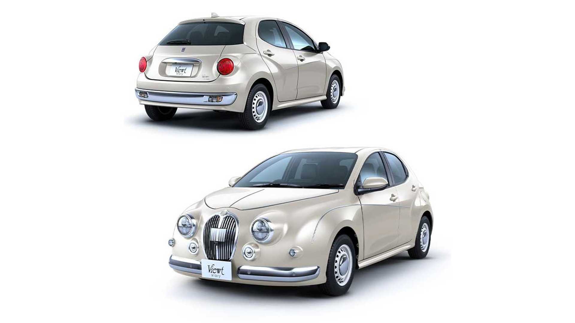 Mitsuoka Viewt е кръстоска между Toyota Yaris и Jaguar Mark 2