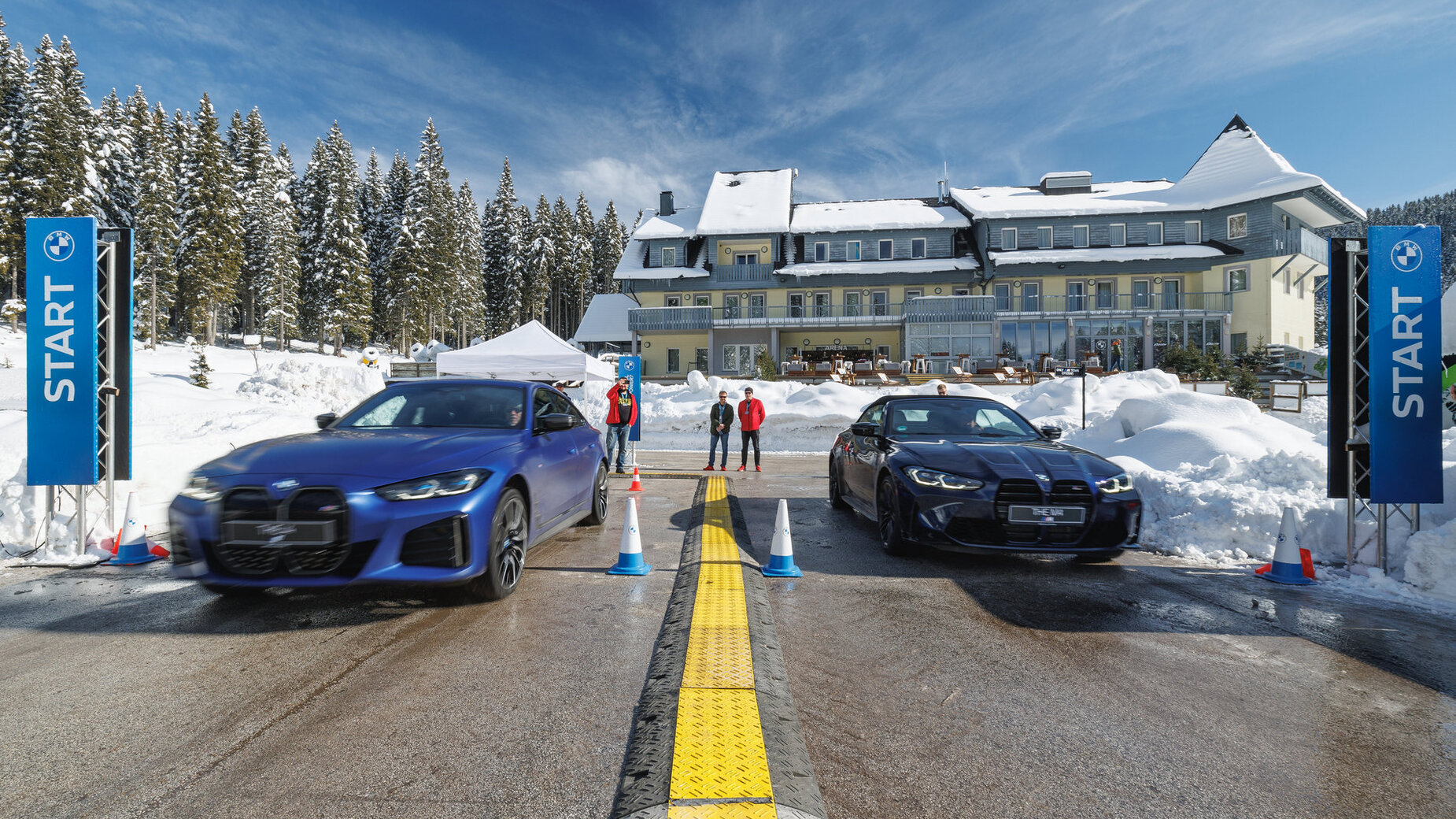 Караме BMW M4 Competition на сняг