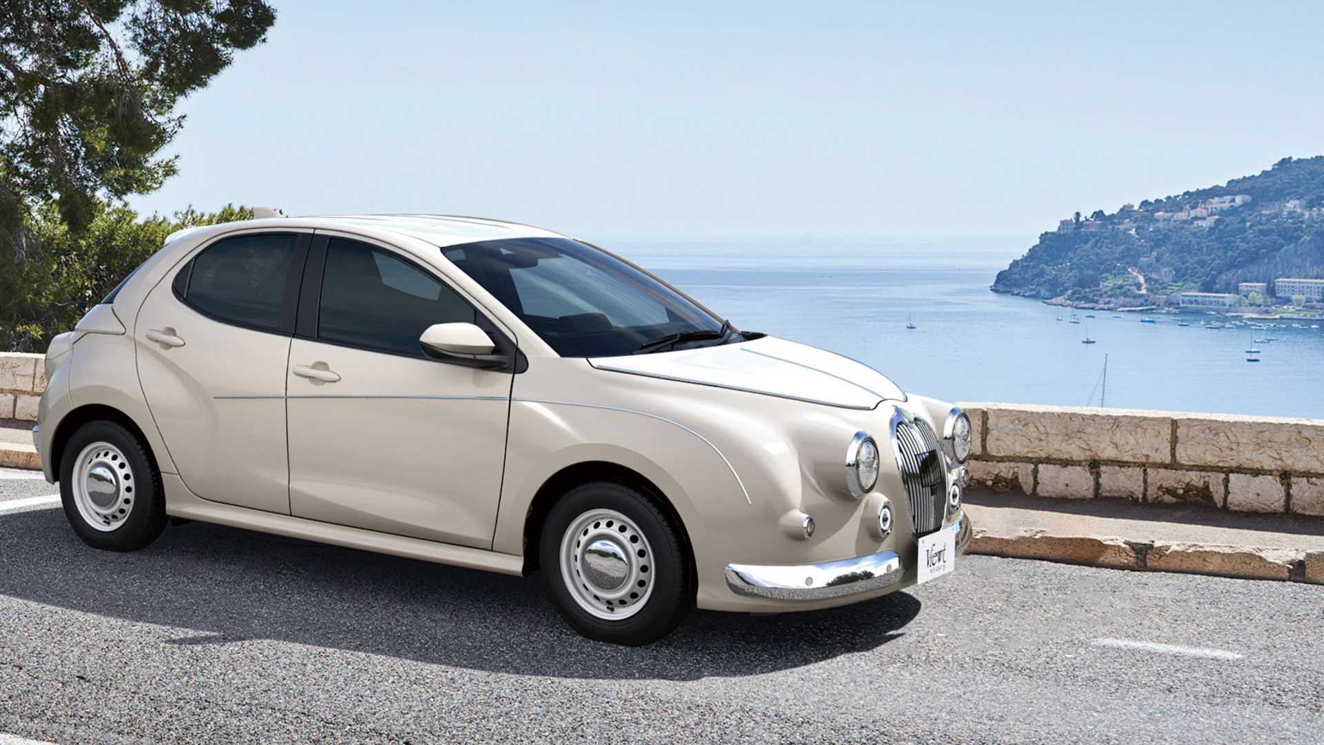 Mitsuoka Viewt е кръстоска между Toyota Yaris и Jaguar Mark 2