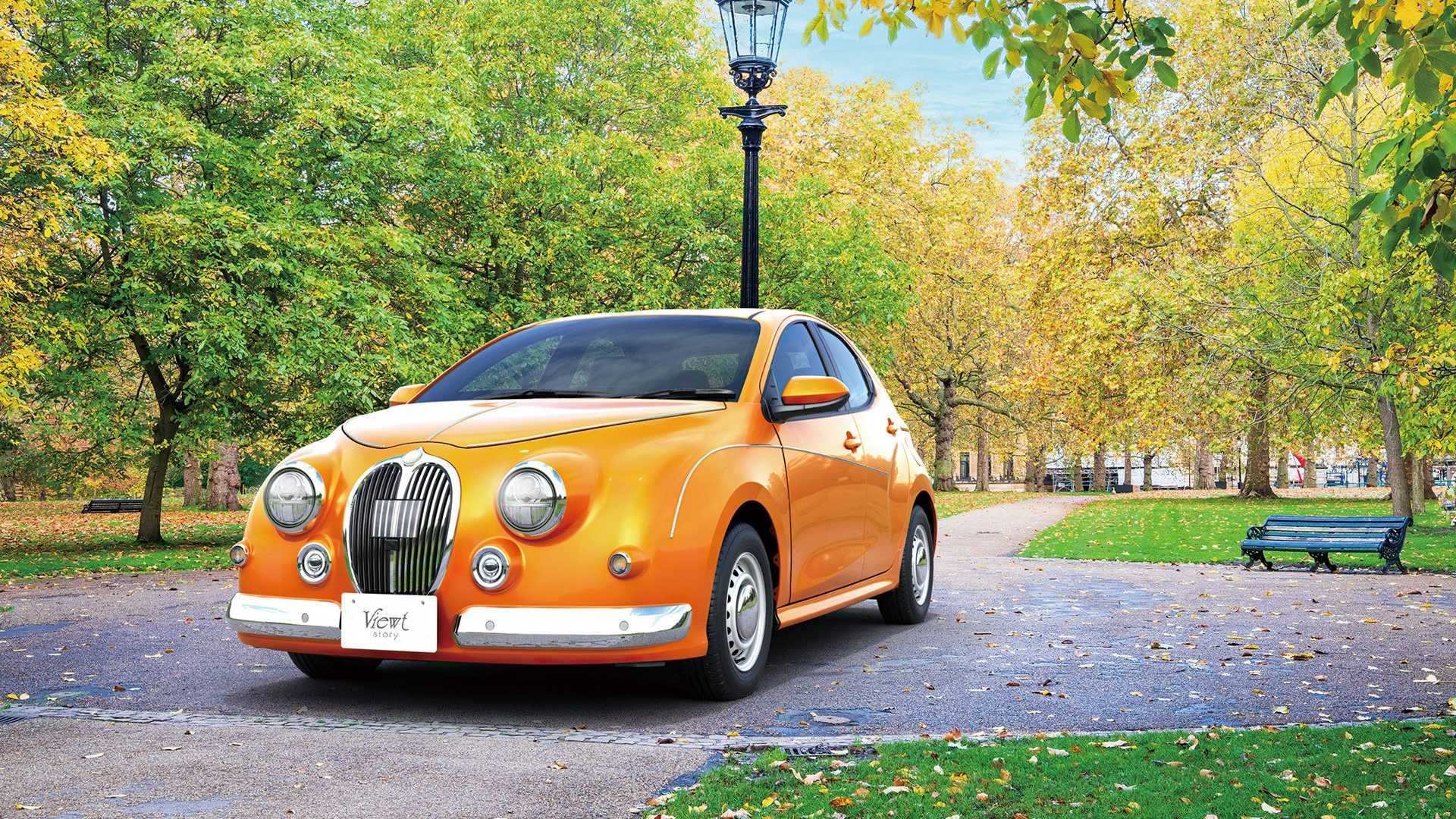 Mitsuoka Viewt е кръстоска между Toyota Yaris и Jaguar Mark 2